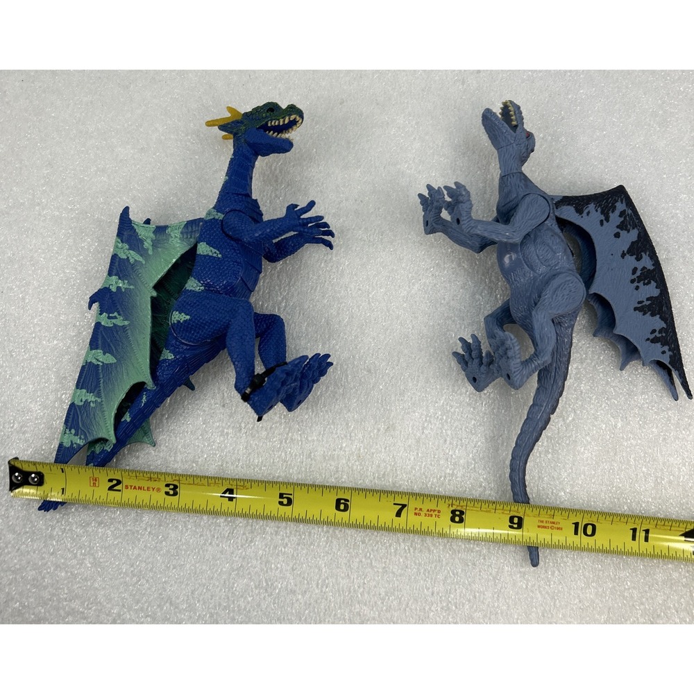 Kid Galaxy Dragon Action Figure Lot of 2 Poseable Toys Fantasy - Picture 11 of 11